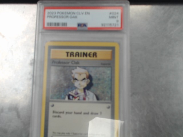 Carte pokemon professor oak 23 psa 9