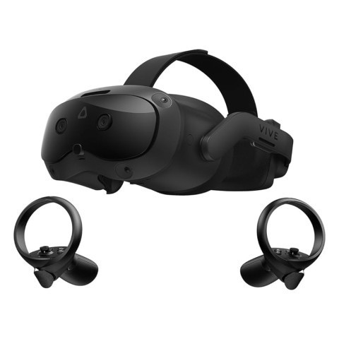 Casque vr noir avec manette + fil