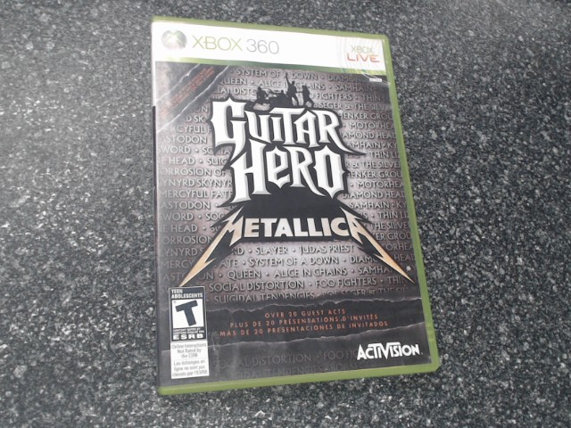 Guitar hero metallica xbox 360