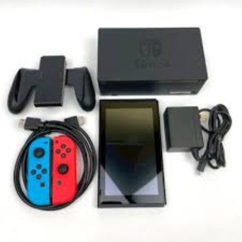 Console switch +2x joycons + dock +case