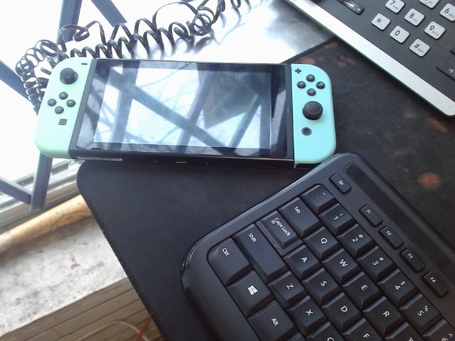 Nintendo switch 1st gen vert et bleue
