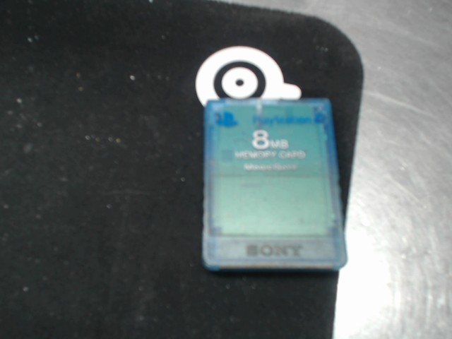 8mb memory card playstation 2 bleu