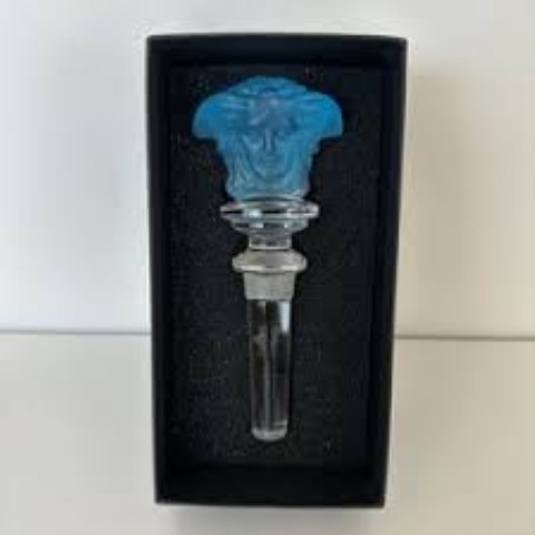Versace bottle stopper deep blue