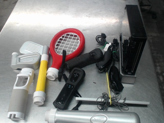 Nintendo wii noir sans fils+acc