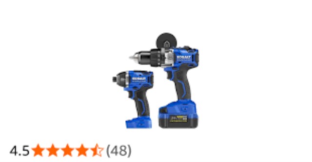 Kit de drill et impact batterie kobatlt