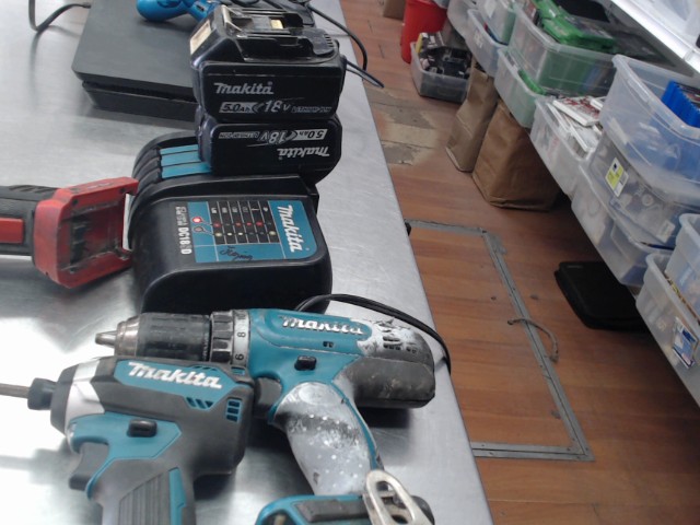 Impact  + drill avec 2 batt 5.a+chargeur