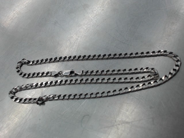 Chaine en oargent maille gourmette punch