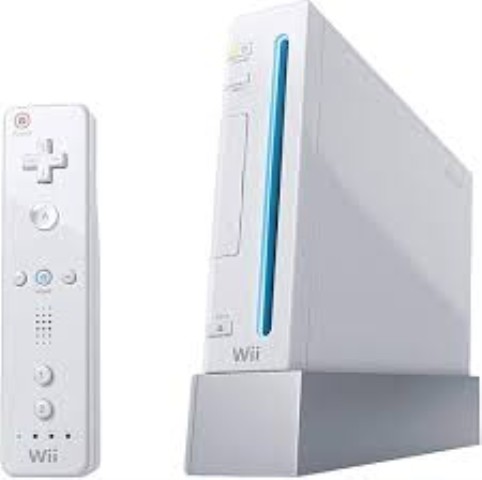 Nintendo wii + man + fils