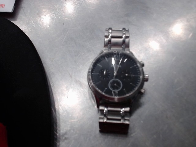 Montre stainless cadran noir