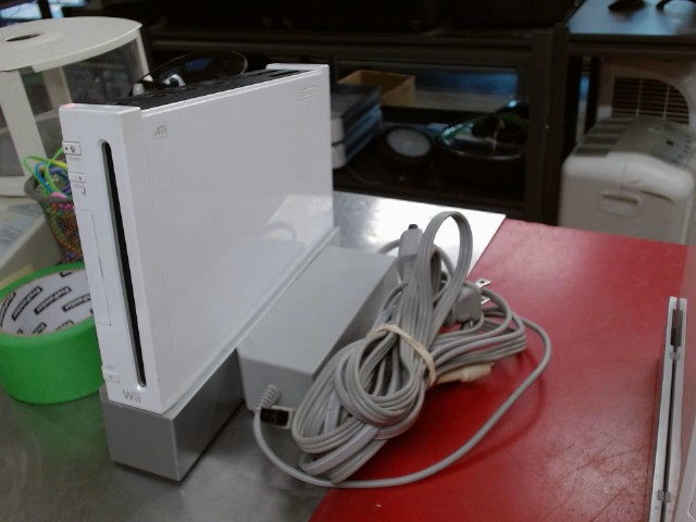 Console nintendo wii+powe+fils no sensor