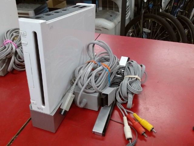 Console nintendo wii+power+fils+sensor