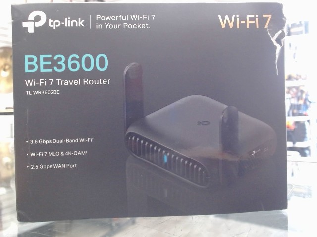 Be3600 wifi 7 router travel