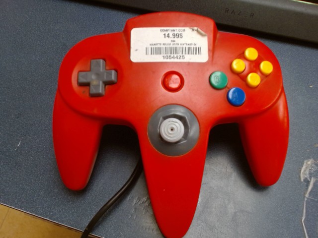 Manette rouge used nintendo 64