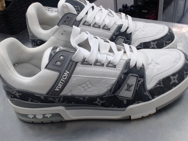 Lv monogram denim grey white