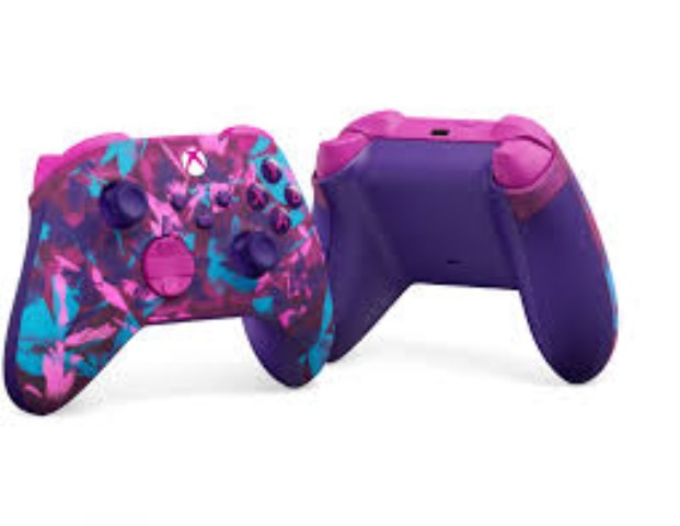 Manette de xbox serie rose bleu boite