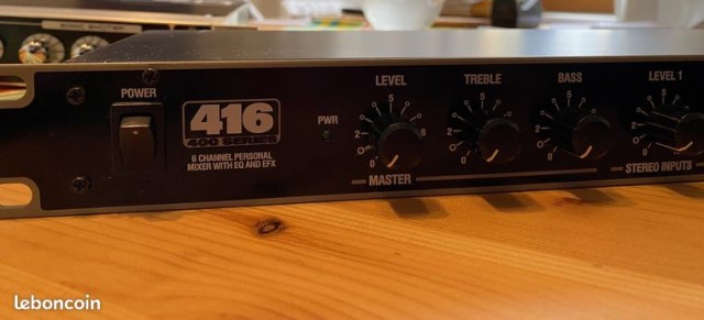 6-channel personal mixer w eq and efx