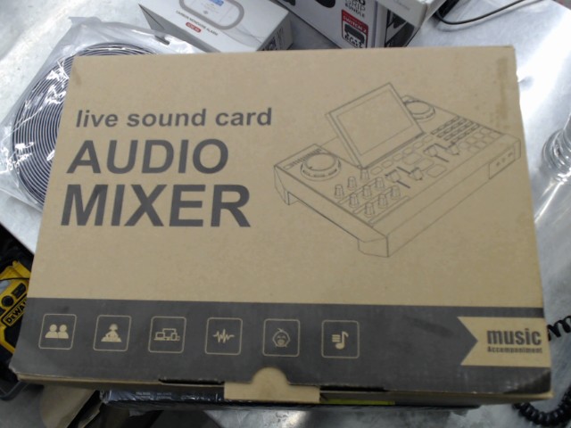 Live sound card audio mixer in box