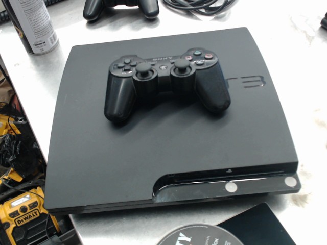 Console ps3 slim avec fils + manette
