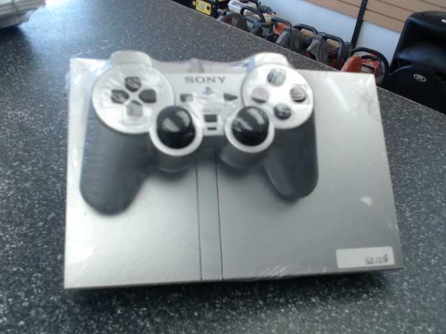 Ps2 slim silver avec fils et man