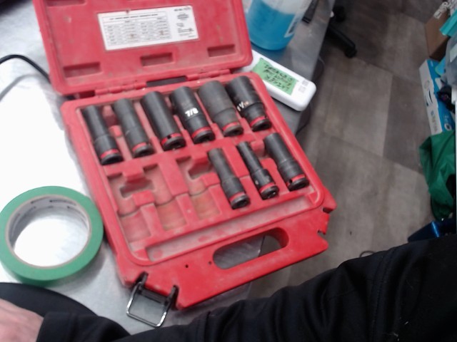 Jeu de douilles 3 morceaux manquant