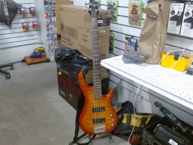 5 cord bass guitar orange
