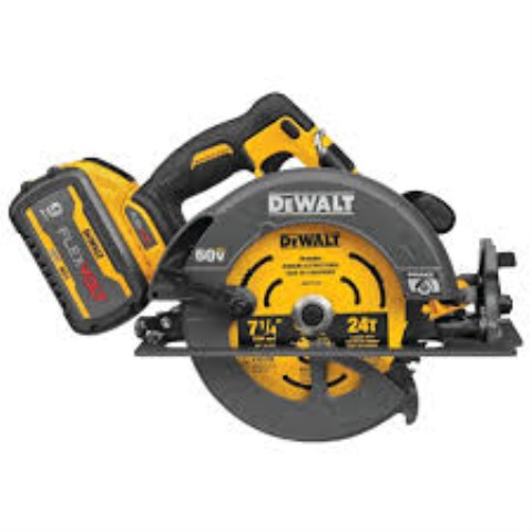 Scie ronde dewalt avec batterie flex 9ah