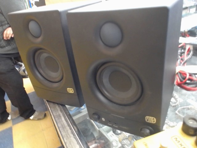 Paire speaker de moniteur avec fils