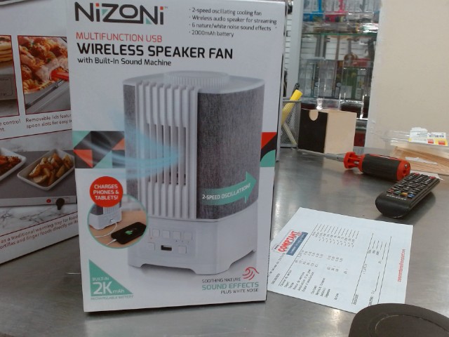 Speaker chauffrette fan sans fil