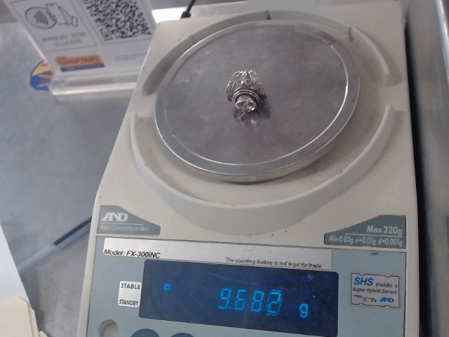 Bague + pierre mauve