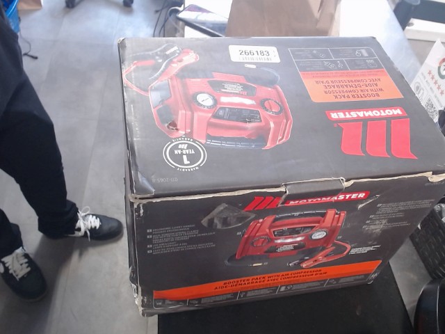 Booster pack with air compressor