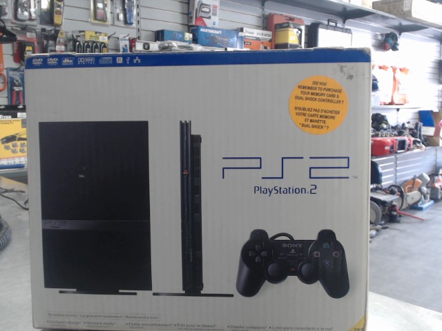 Console ps2 noire, manette, acc boite