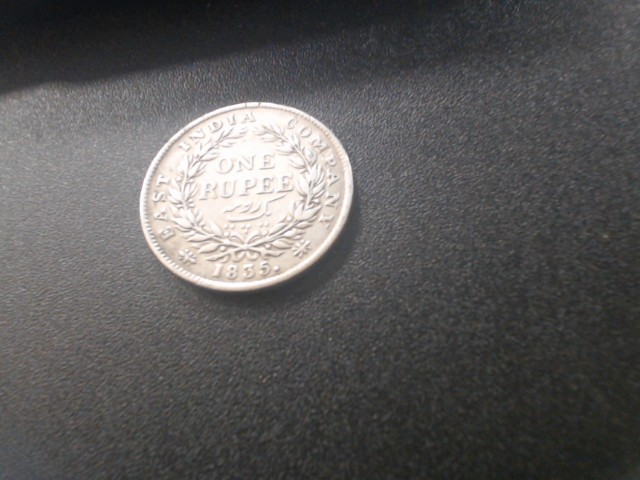 Coin rupee 1835