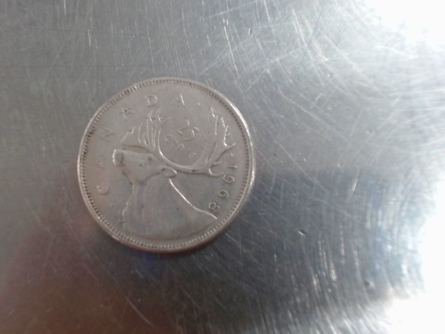 25 cents canada 1968 argent 5.7g