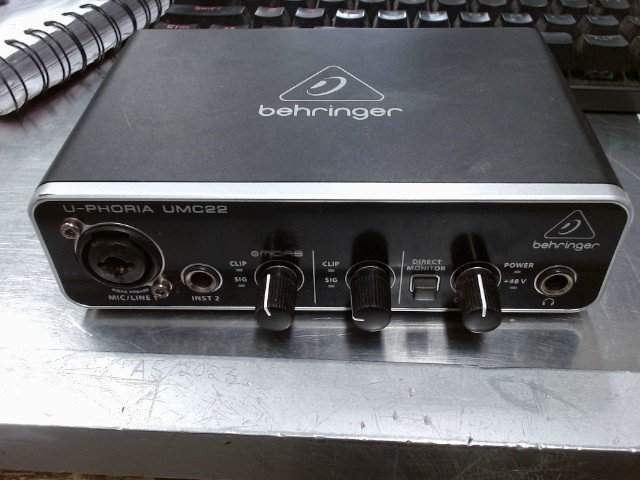 Carte son behringer noir