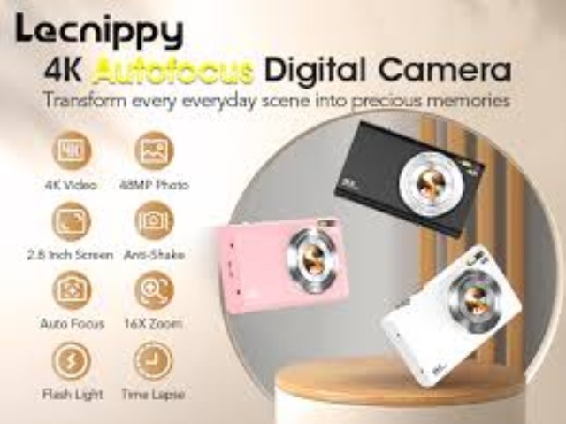 Camera digital 4k in box open