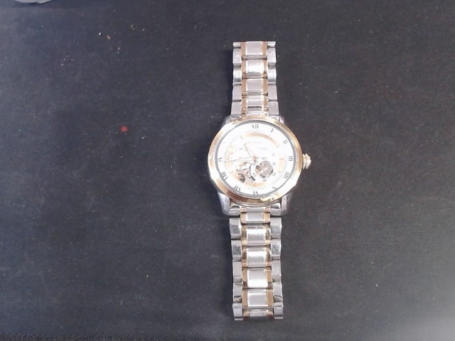 Montre stainless with gold trim black di