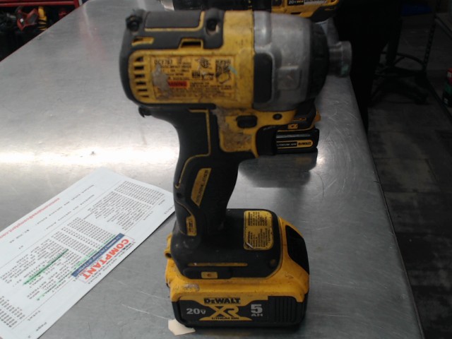 Impact driver avec batt 5ah dewalt dcf78