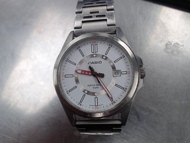 Montre quartz stainless cadran blanc