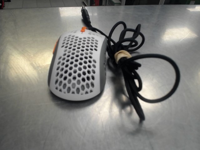 Souris balnche/orange