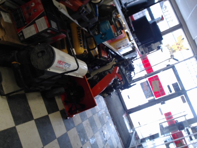 Souffleuse orange a gaz