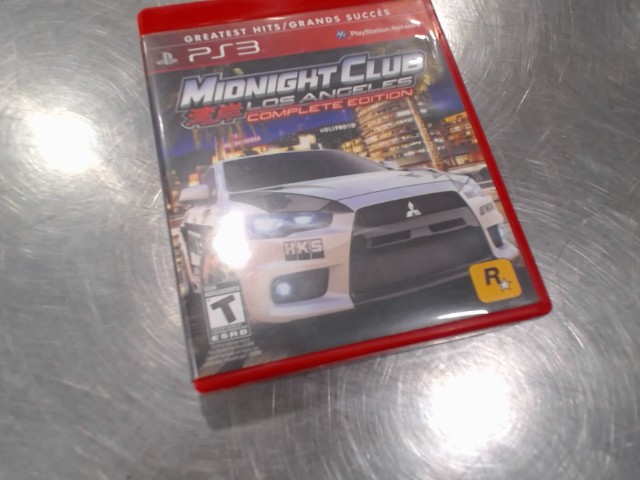 Midnight club los angeles jeu ps3