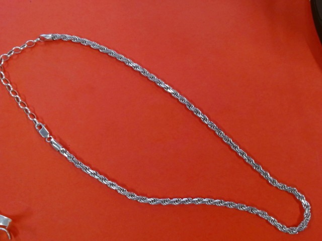 Silver chain w/ extension silver