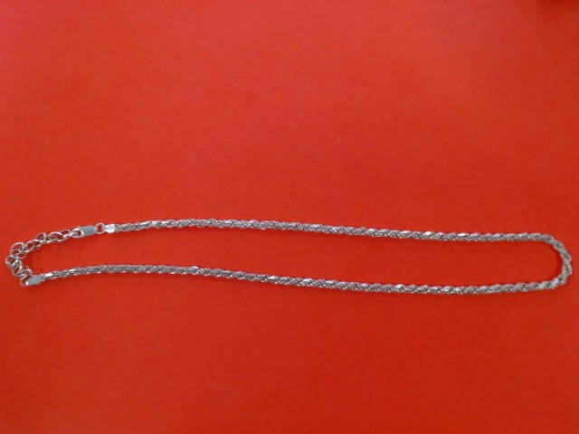 Silver chain w/extention silver
