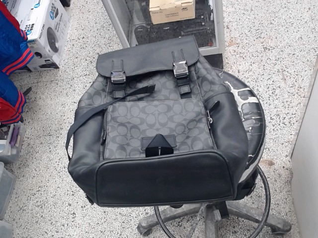 Backpack leather noir