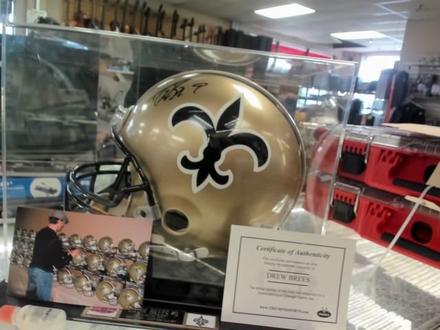 Casque signe drew brees