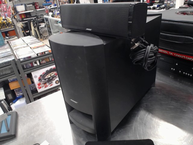 Sub et barre de son avec manette et fils