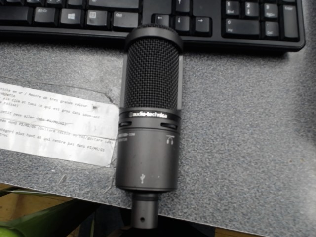 Microphone audio technica noir