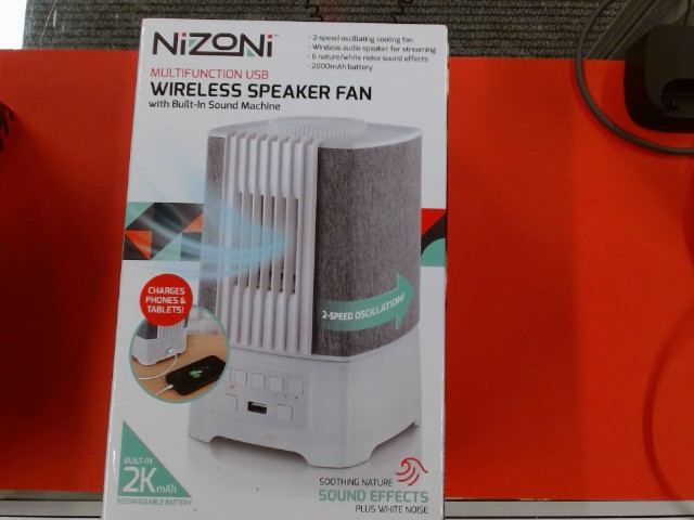 Wireless speaker fan
