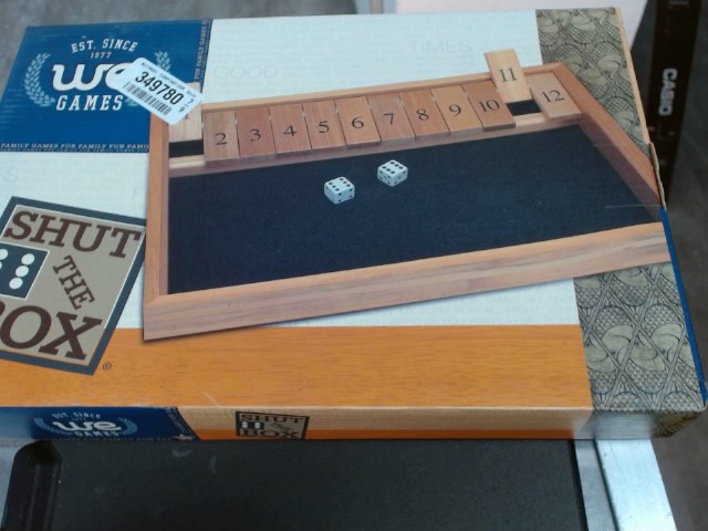 Shut the box board game