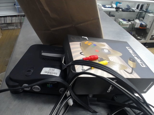 Console nntendo 64 avec manette captain